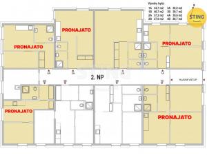 Pronájem bytu 2+1, Ostrava, Starobělská, 40 m2