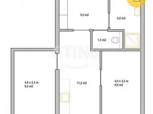 Pronájem bytu 2+1, Ostrava, Starobělská, 40 m2