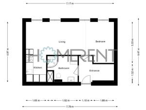 Prodej bytu 1+kk, Praha - Holešovice, Jankovcova, 34 m2