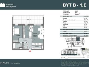 Prodej bytu 3+kk, Velká Bystřice, 64 m2