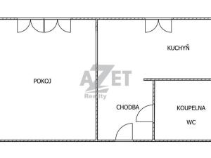 Pronájem bytu 1+1, Ostrava - Zábřeh, Čujkovova, 29 m2