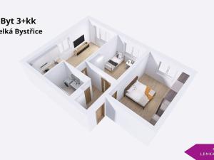 Prodej bytu 3+kk, Velká Bystřice, Nádražní I, 1100 m2