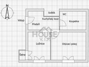 Prodej bytu 2+kk, Praha - Nusle, Spolupráce, 47 m2