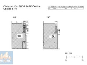 Pronájem obchodního prostoru, Čestlice, Průhonická, 279 m2