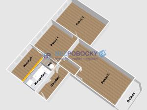 Prodej bytu 3+1, Třešť, Barvířská, 73 m2