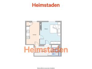 Pronájem bytu 1+1, Ostrava - Poruba, Budovatelská, 40 m2