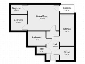 Pronájem bytu 3+kk, Praha - Prosek, Valečovská, 69 m2