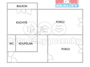 Pronájem bytu 2+1, Ostrava - Slezská Ostrava, Bohumínská, 52 m2