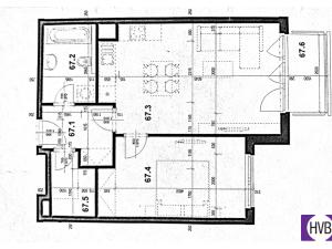 Prodej bytu 2+kk, Praha - Letňany, Hlučkova, 56 m2