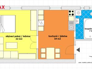 Prodej bytu 2+kk, Praha - Čakovice, K Avii, 49 m2