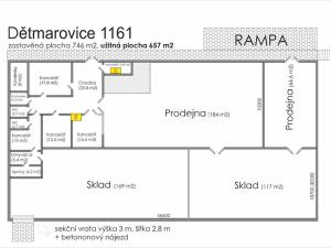 Pronájem obchodního prostoru, Dětmarovice, 657 m2