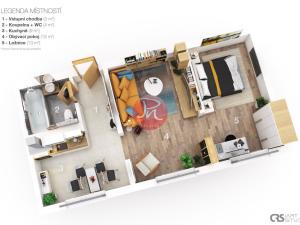 Pronájem bytu 2+1, Ostrava, Horní, 46 m2