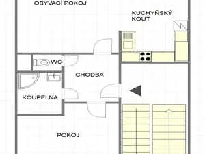 Pronájem bytu 2+kk, Uherský Brod, Neradice, 55 m2