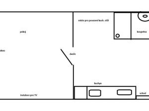 Pronájem bytu 1+1, Praha - Karlín, Křižíkova, 38 m2