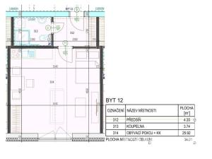 Prodej bytu 1+kk, Havlíčkův Brod, 36 m2