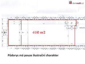 Pronájem skladu, Kaplice - Mostky, 400 m2