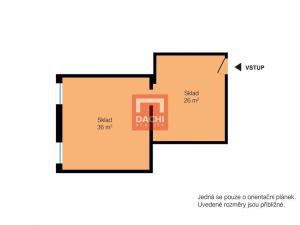 Pronájem skladu, Olomouc, Wellnerova, 62 m2