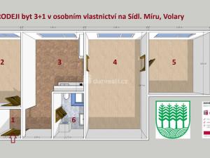 Pronájem bytu 3+1, Volary, Sídl. Míru, 71 m2