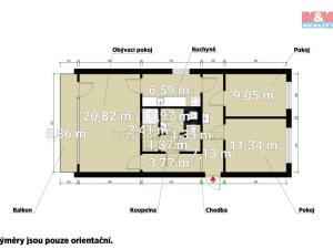 Prodej bytu 3+1, Most, Bělehradská, 70 m2