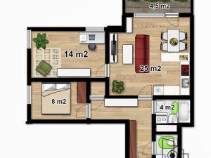 Prodej bytu 3+kk, Jesenice, V Roháči I., 64 m2