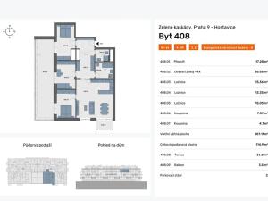 Prodej bytu 4+kk, Praha - Hostavice, Českobrodská, 115 m2