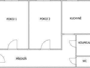 Pronájem bytu 2+1, Praha - Strašnice, Krupská, 65 m2