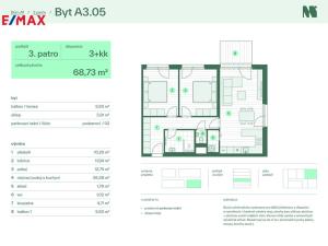 Prodej bytu 3+kk, Zlín, Tyršova, 78 m2