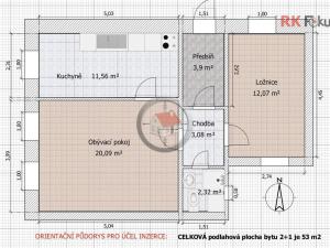 Pronájem bytu 2+1, Třebíč - Stařečka, V. Nezvala, 53 m2