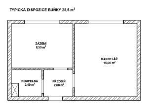 Pronájem kanceláře, Trutnov, Železničářská, 29 m2