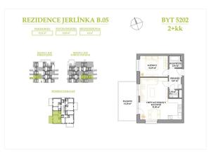 Prodej bytu 2+kk, Brno, Jerlínová, 53 m2