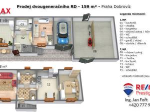 Prodej rodinného domu, Dobrovíz, Pražská, 160 m2