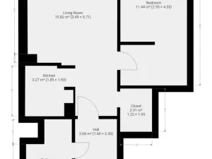 Pronájem bytu 2+kk, Praha - Modřany, Pertoldova, 41 m2