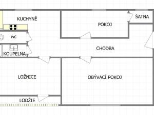 Pronájem bytu 3+1, Plzeň, Turistická, 75 m2