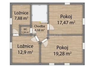 Prodej rodinného domu, Kladruby, Hřbitovní, 135 m2