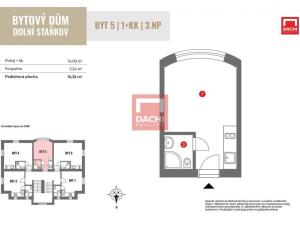 Prodej bytu 1+kk, Sušice - Dolní Staňkov, 16 m2