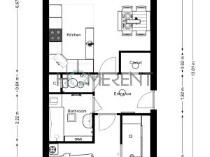 Pronájem bytu 2+kk, Praha - Horní Měcholupy, Padovská, 62 m2