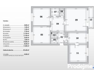 Prodej bytu 4+1, Brno - Bohunice, Pod nemocnicí, 89 m2