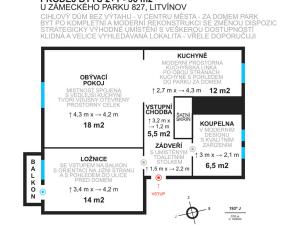 Prodej bytu 2+1, Litvínov - Horní Litvínov, U Zámeckého parku, 63 m2