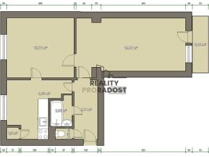 Prodej bytu 2+1, Brno - Staré Brno, Křídlovická, 54 m2