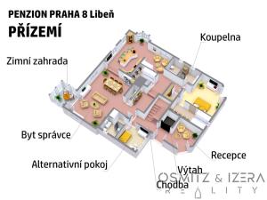 Prodej ubytování, Praha - Libeň, Davídkova, 890 m2