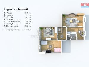 Prodej bytu 3+1, Ústí nad Labem - Severní Terasa, Jizerská, 80 m2