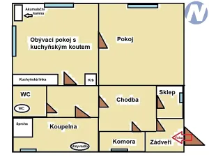 Pronájem bytu 2+kk, Zdíkov, 50 m2