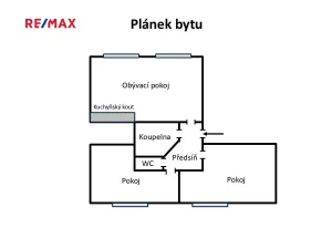 Pronájem bytu 3+kk, Praha - Zličín, Hrozenkovská, 58 m2