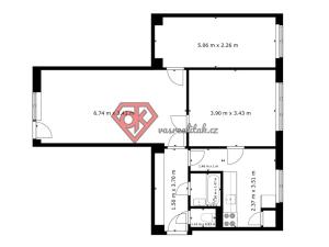 Prodej bytu 3+1, Rychnov nad Kněžnou, Sokolovská, 68 m2