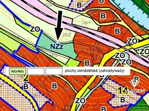 Prodej zahrady, Malá Veleň, 1806 m2