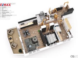 Pronájem bytu 3+kk, Vrchlabí, Papírenská, 86 m2