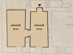 Pronájem kanceláře, Jílové u Prahy, Masarykovo náměstí, 39 m2