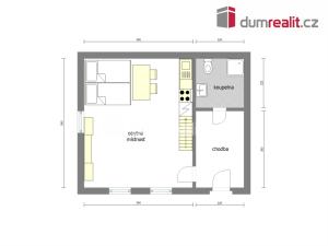 Pronájem bytu 2+kk, Neratovice - Mlékojedy, Hlavní, 90 m2