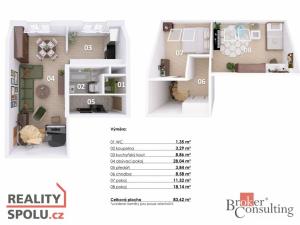 Prodej bytu 3+kk, Psáry - Dolní Jirčany, Sídl. Štědřík, 86 m2