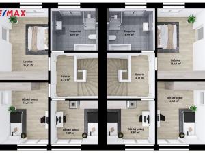 Prodej pozemku pro bydlení, Hustopeče, Kpt. Jaroše, 1289 m2